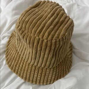 Urban Outfitters Corduroy Bucket Hat in Tan